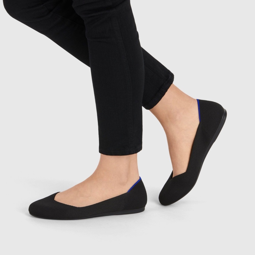 Rothy's Black Slip On Flats 7.5